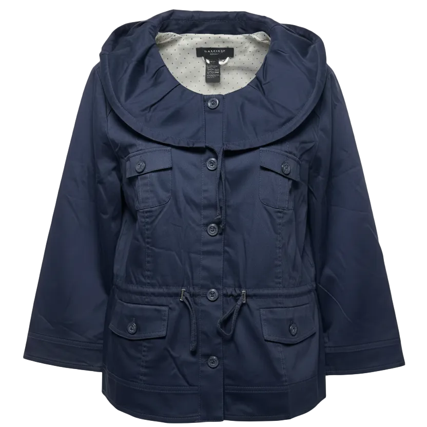 Jacket Designer By Sandro Sportswear In Navy, Size: L