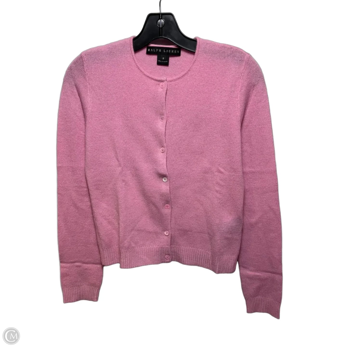 Sweater Cardigan Cashmere By Ralph Lauren Black Label In Pink, Size: M
