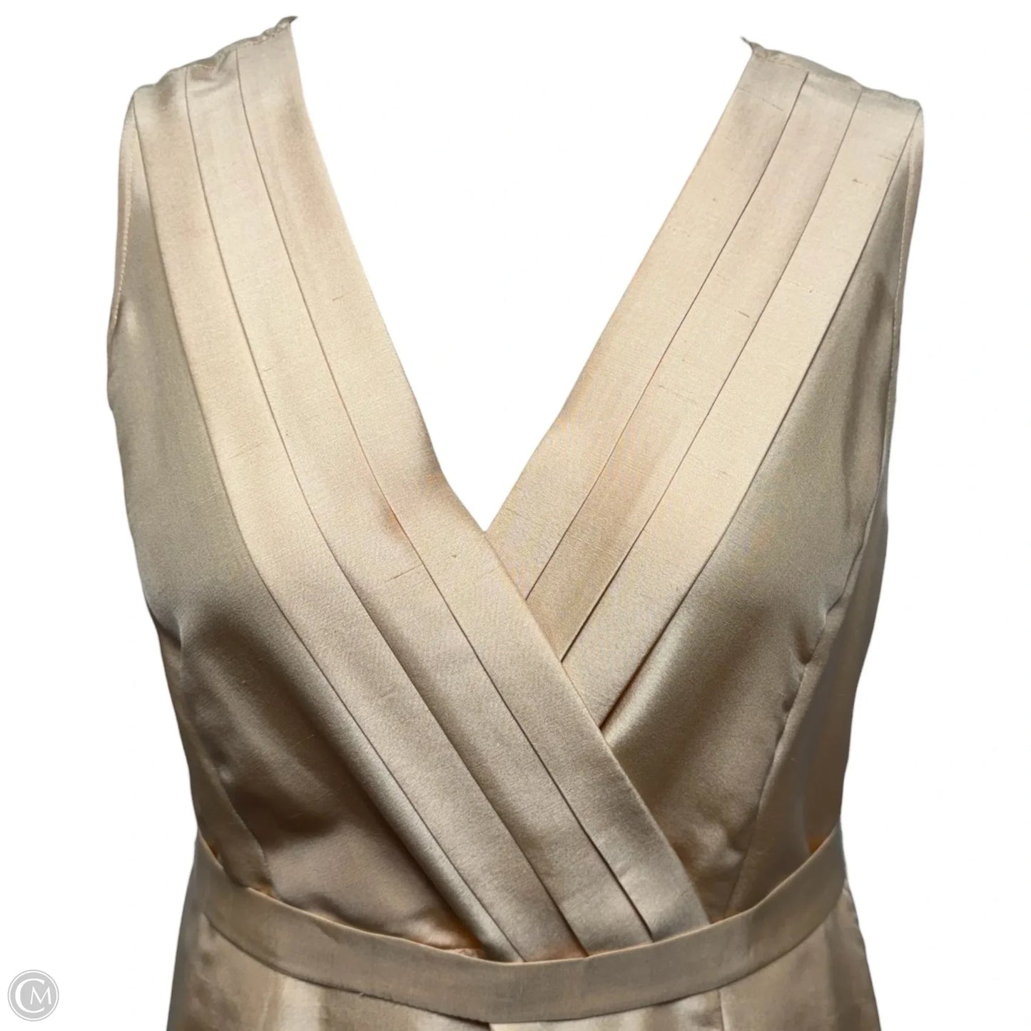 Shades of Blush Collection Silk Dress Casual Midi By Doncaster In Pea, Size: 10