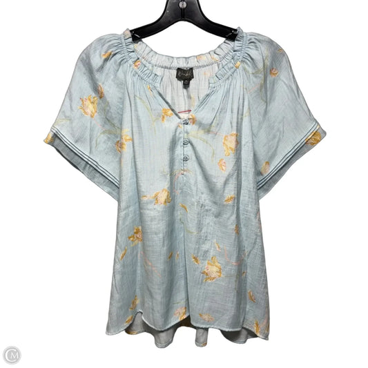 Top Short Sleeve By Wonderly In Floral Print, Size: M