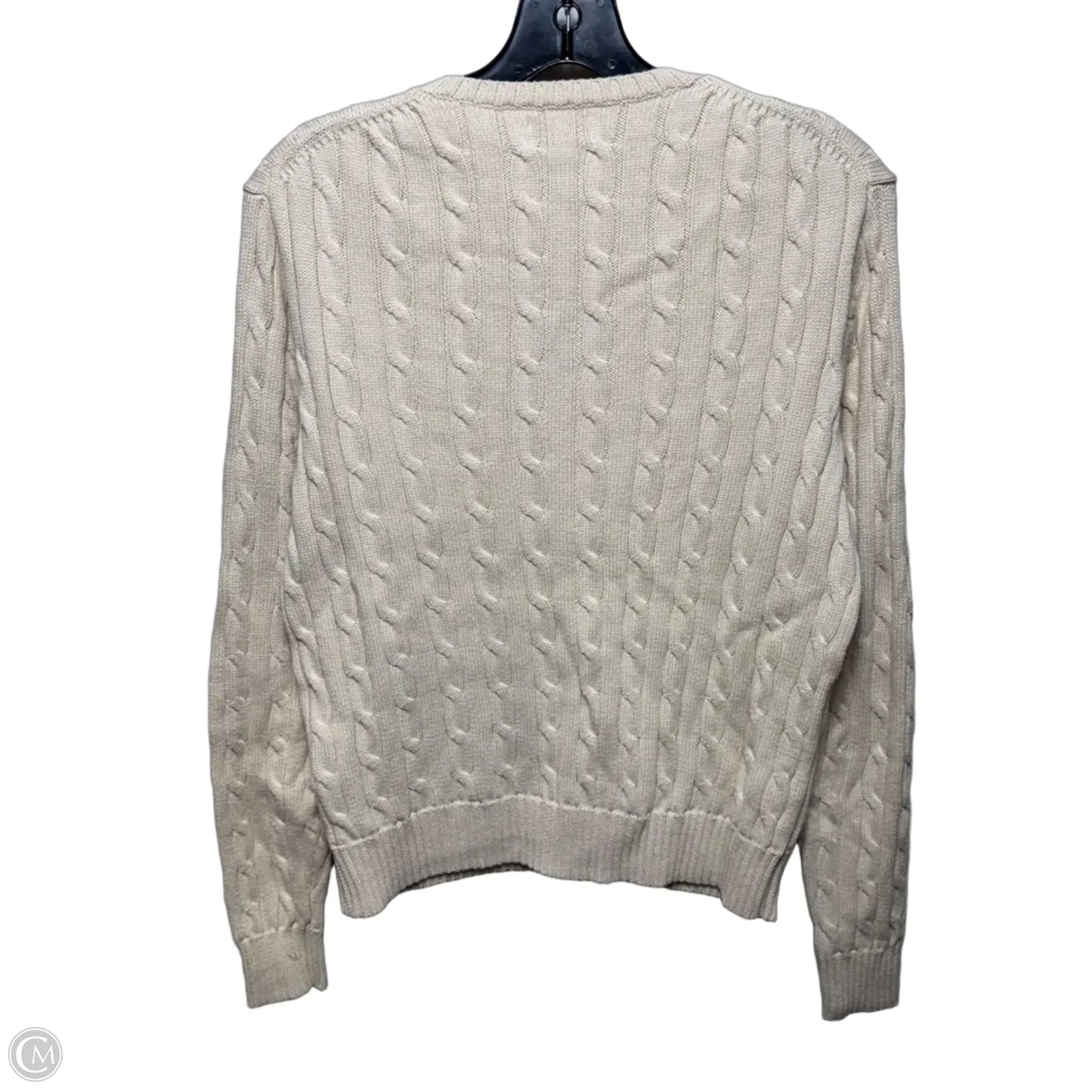Sweater By Polo Ralph Lauren In Cream, Size: Xl