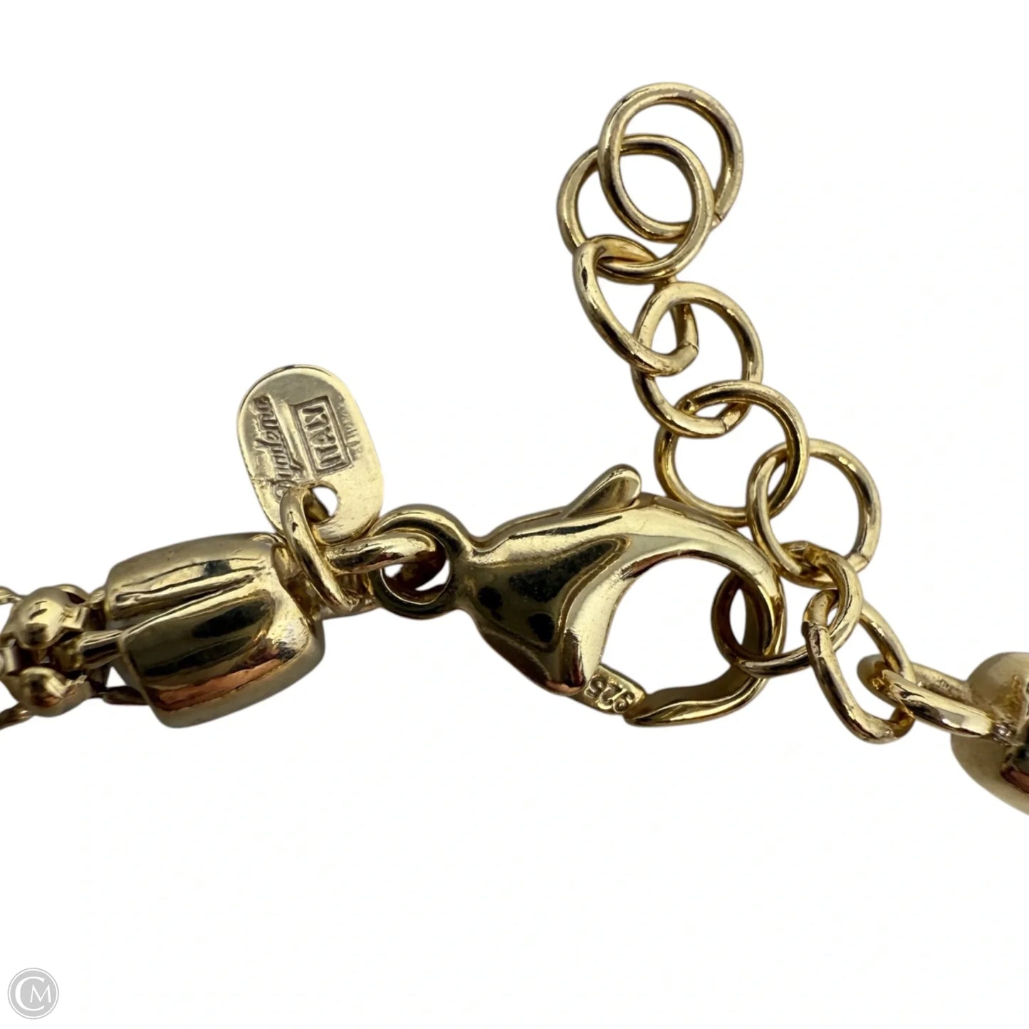 Italian Gold Over Sterling Silver & Pearl Bracelet By Dyadema Mentor