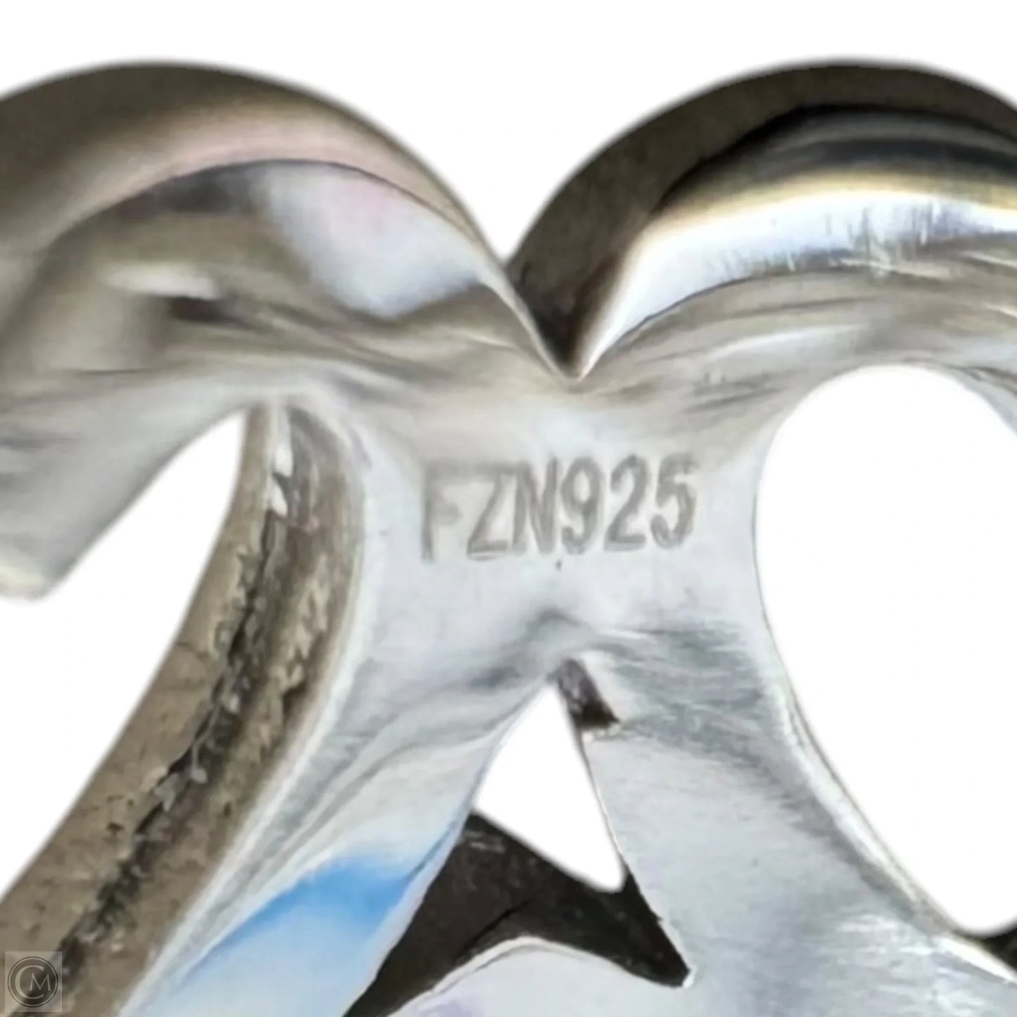 Hearts Sterling Silver Band Ring, Size: 7