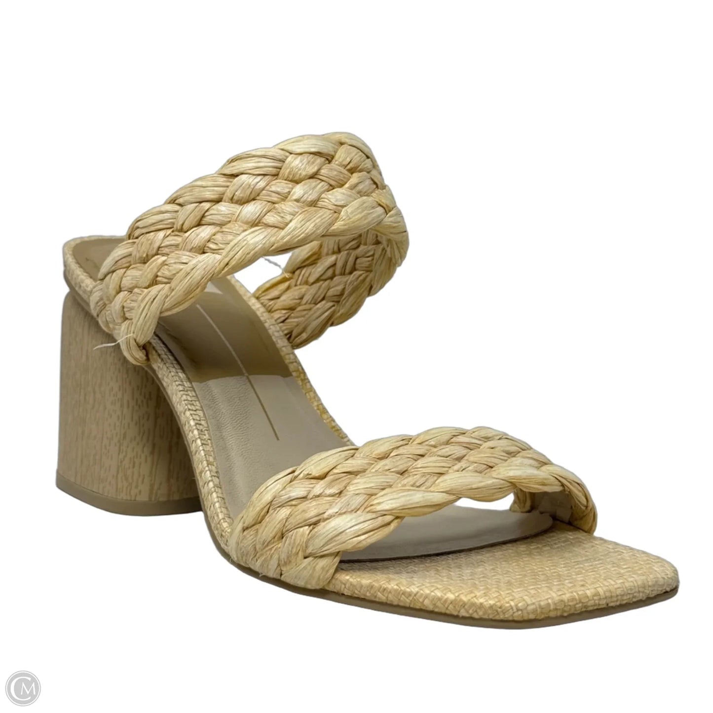 Sandals Heels Block By Dolce Vita In Cream, Size: 7.5