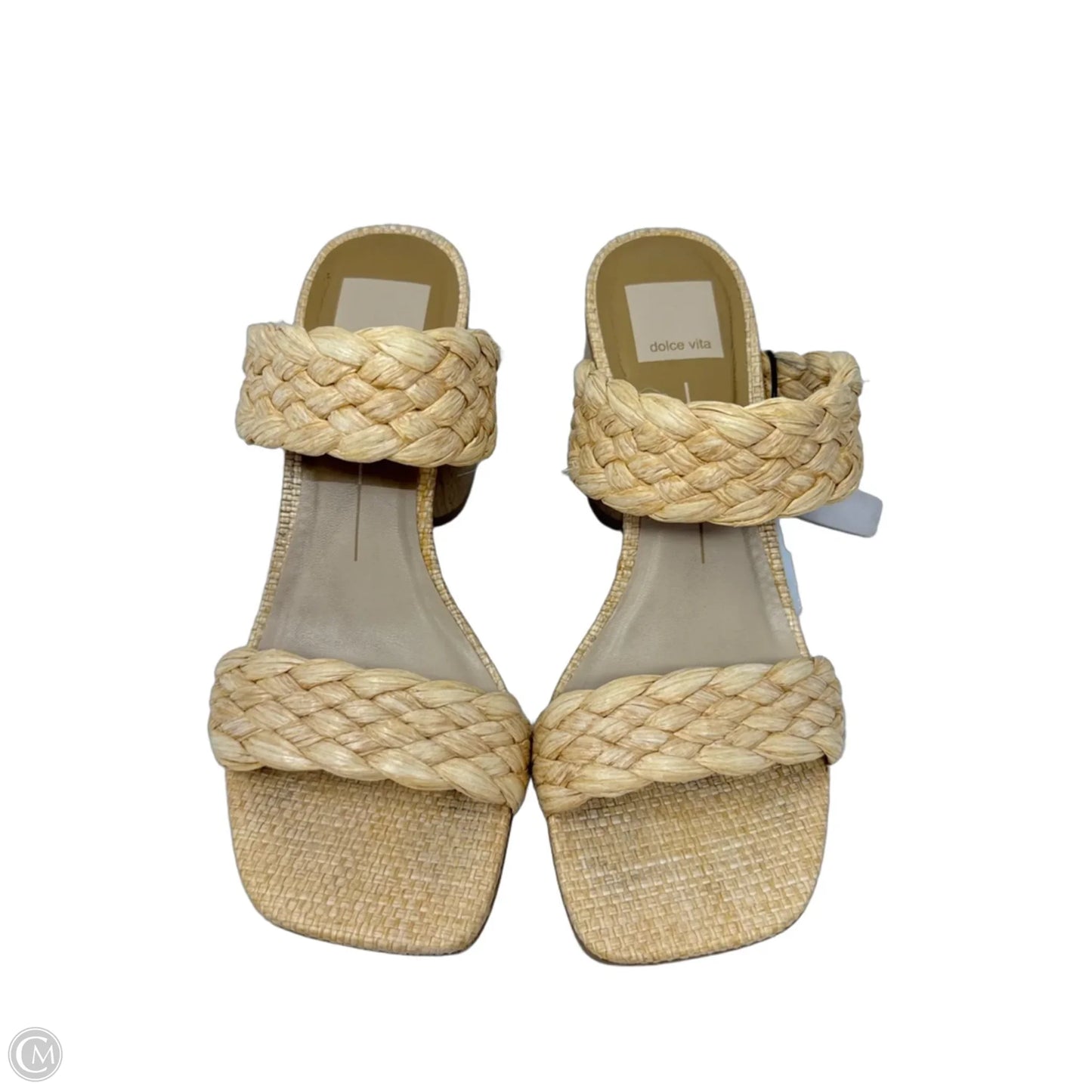 Sandals Heels Block By Dolce Vita In Cream, Size: 7.5