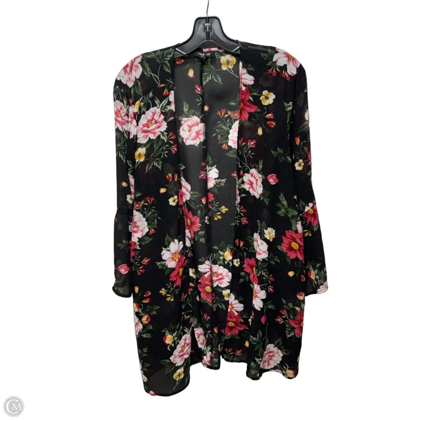 Kimono By Torrid In Floral Print, Size: 1x