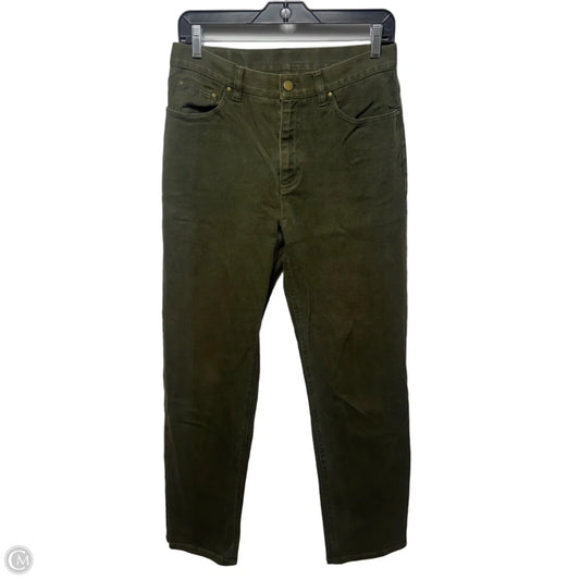 Jeans Straight By Lauren Jeans Co In Green Denim, Size: 8