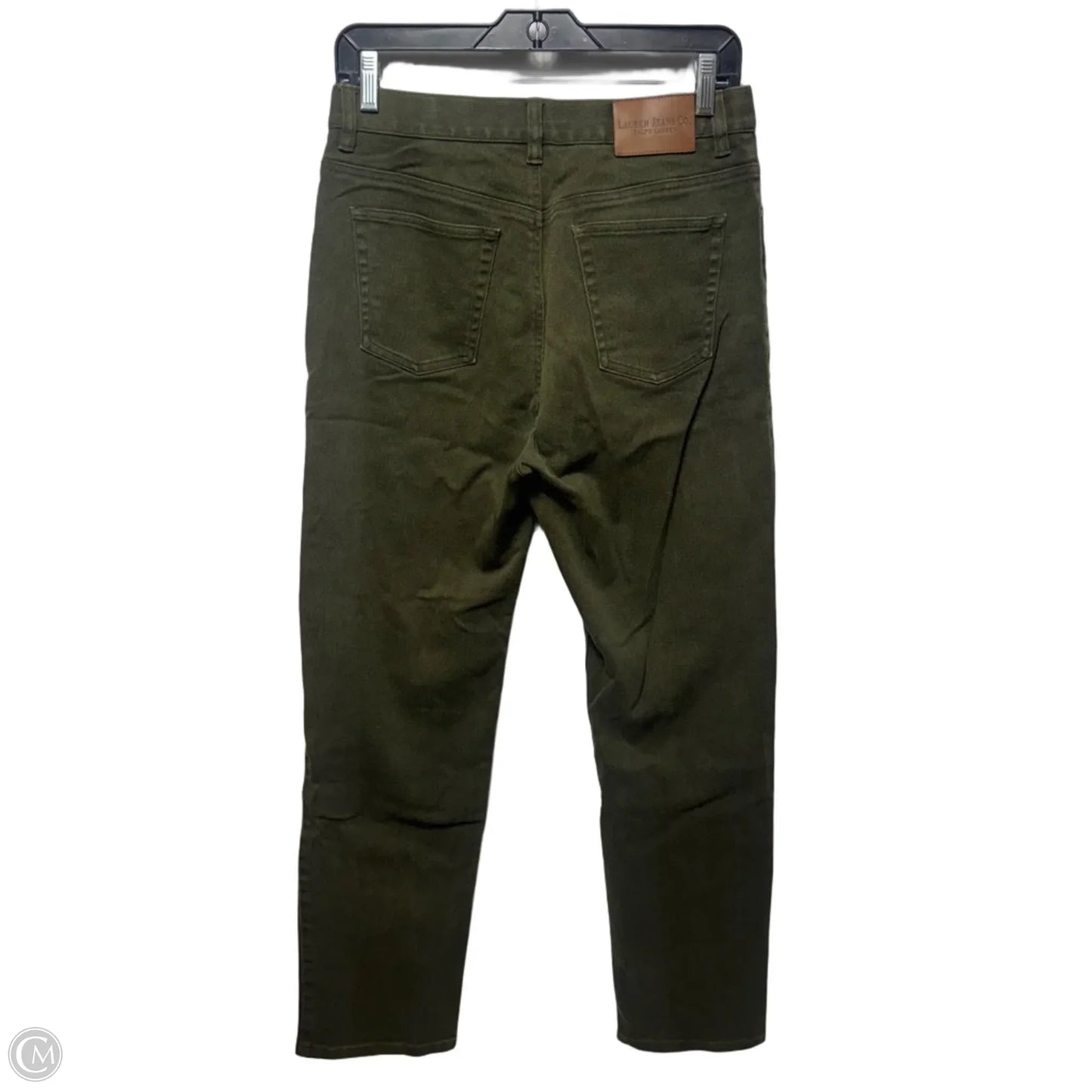 Jeans Straight By Lauren Jeans Co In Green Denim, Size: 8