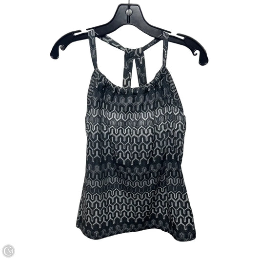 Athletic Tank Top By Prana In Grey & White, Size: L