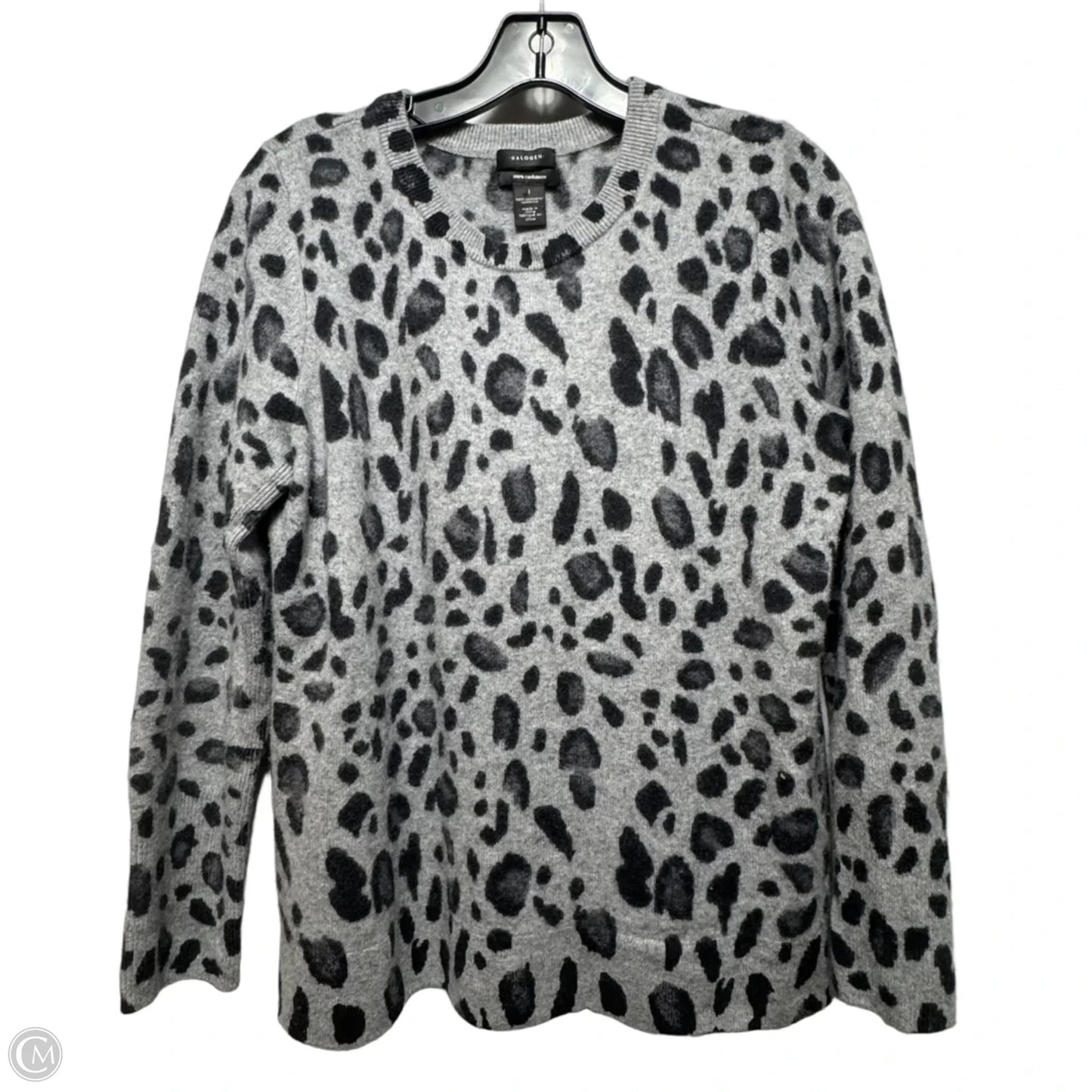 Sweater Cashmere By Halogen In Animal Print, Size: S