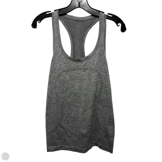 Athletic Tank Top By Lululemon In Grey, Size: 10