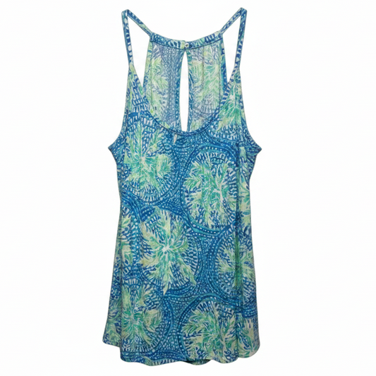 Lacy Tank Top Sleeveless Designer By Lilly Pulitzer In Tropic Like It's Hot, Size: S