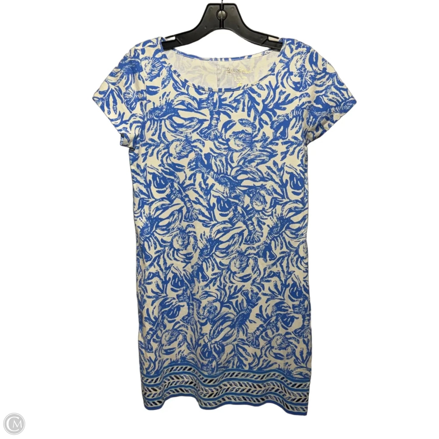 Dress Designer By Lilly Pulitzer In Blue & White, Size: S