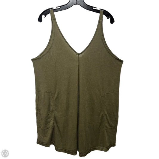 Tunic Sleeveless By Free People In Green, Size: L