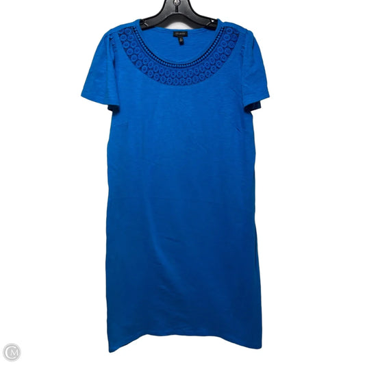 Dress Casual Midi By Talbots In Blue, Size: M