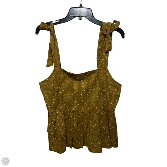 Top Sleeveless By Madewell In Floral Print, Size: L