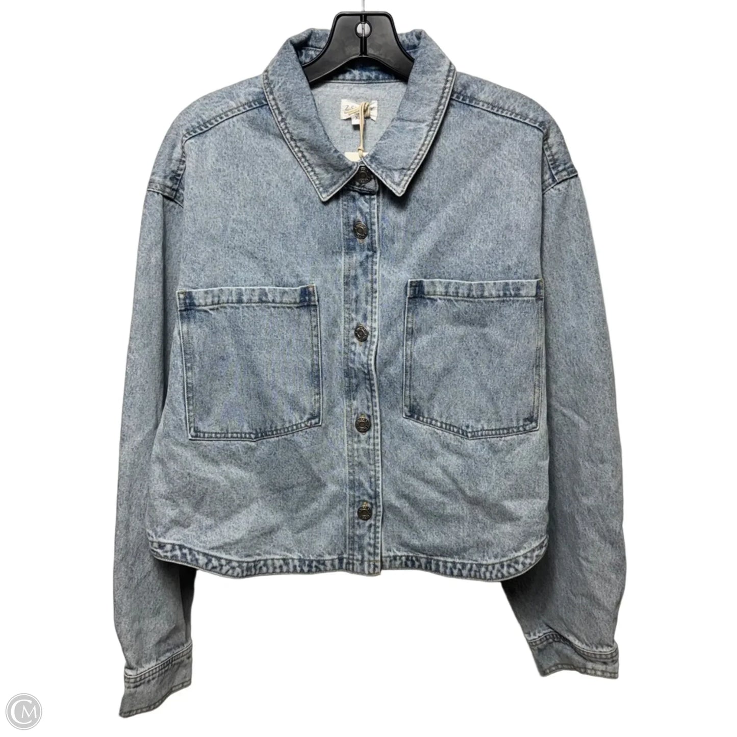 Jacket Denim By Z Supply In Blue Denim, Size: Xl