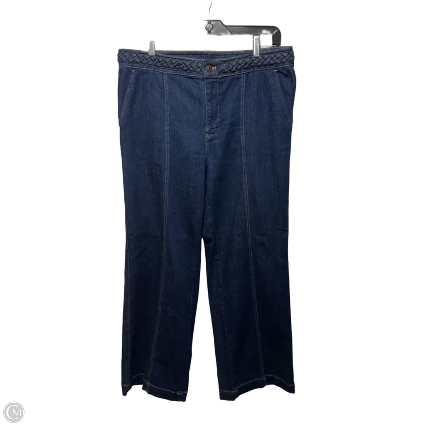 Classic Jeans Trouser By Talbots In Blue Denim, Size: 12