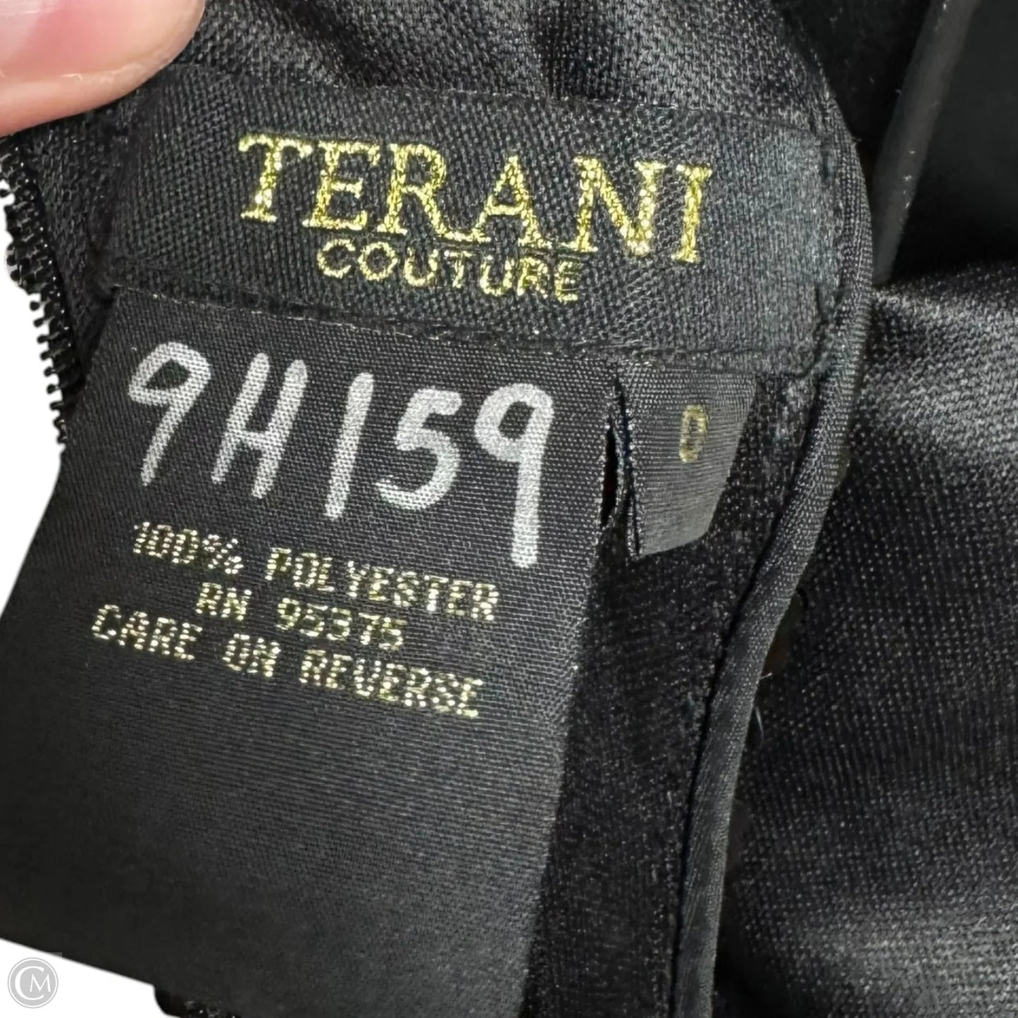Sequin Dress Party Short By Terani Couture In Black & Silver, Size: 0