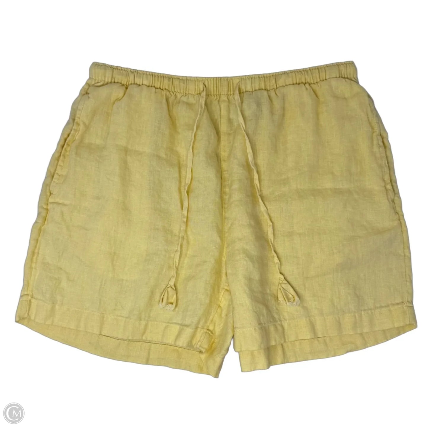 Linen Shorts By Calypso St Barth In Yellow, Size: S