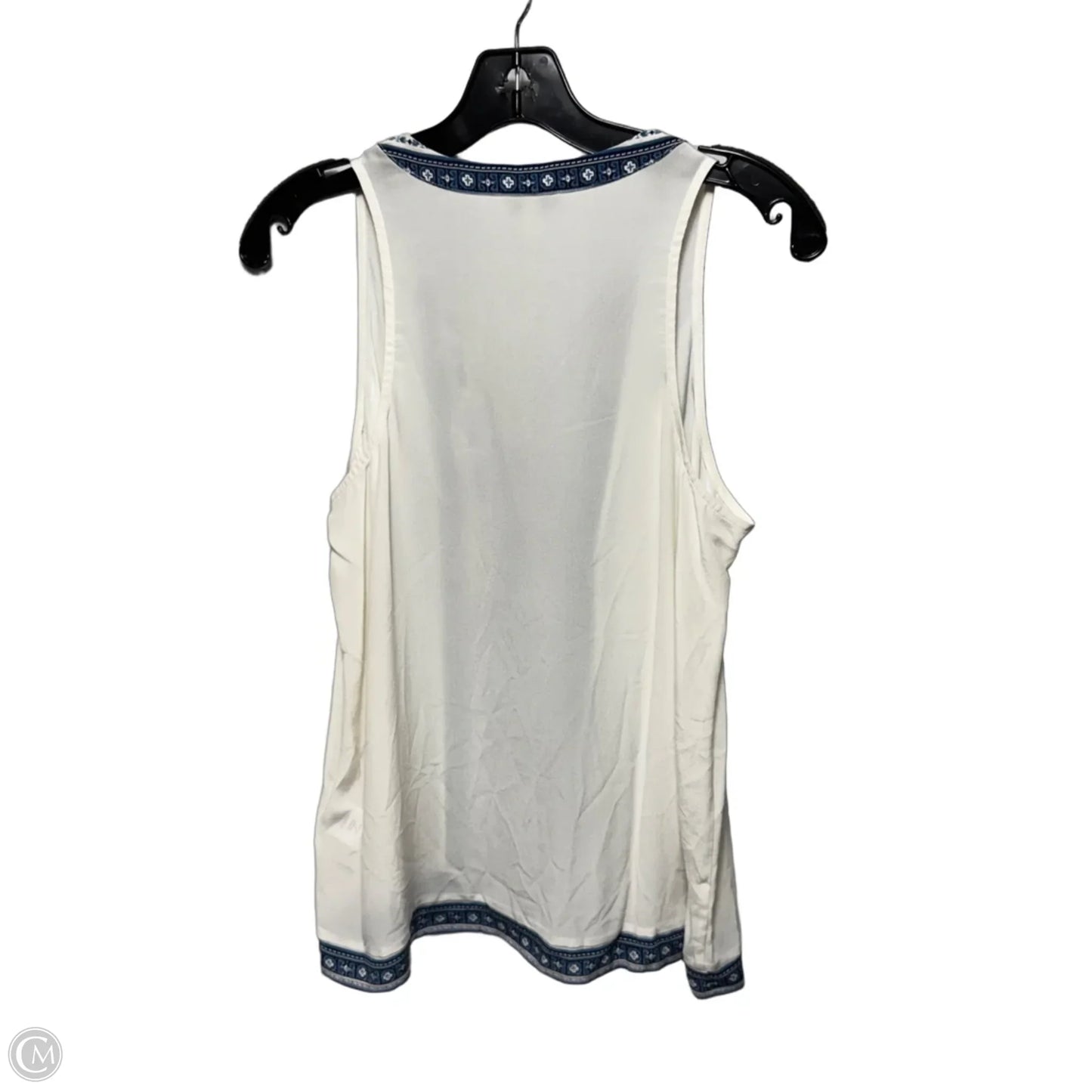 Silk Top Sleeveless By Joie In Blue & Cream, Size: Xs