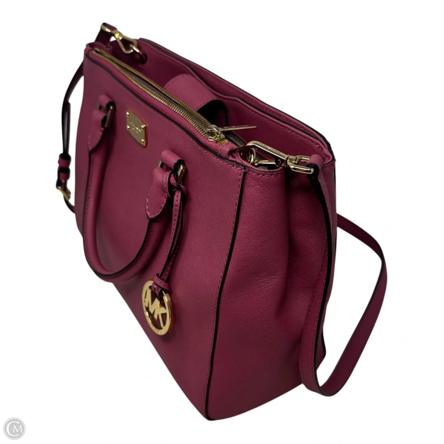 AS IS Handbag Leather By Michael By Michael Kors, Size: Medium