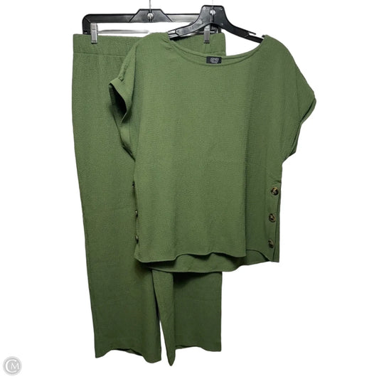Lounge Set Pants By Jones New York In Green, Size: M