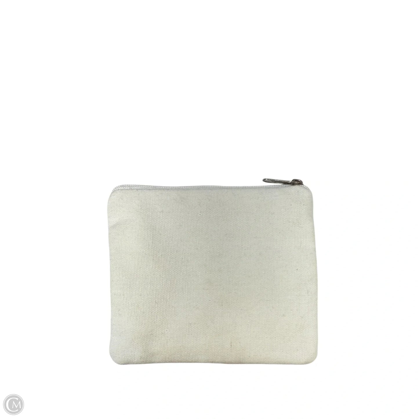 Beaded Cotton “Vodka” Zipped Pouch By Shirdee, Size: Small