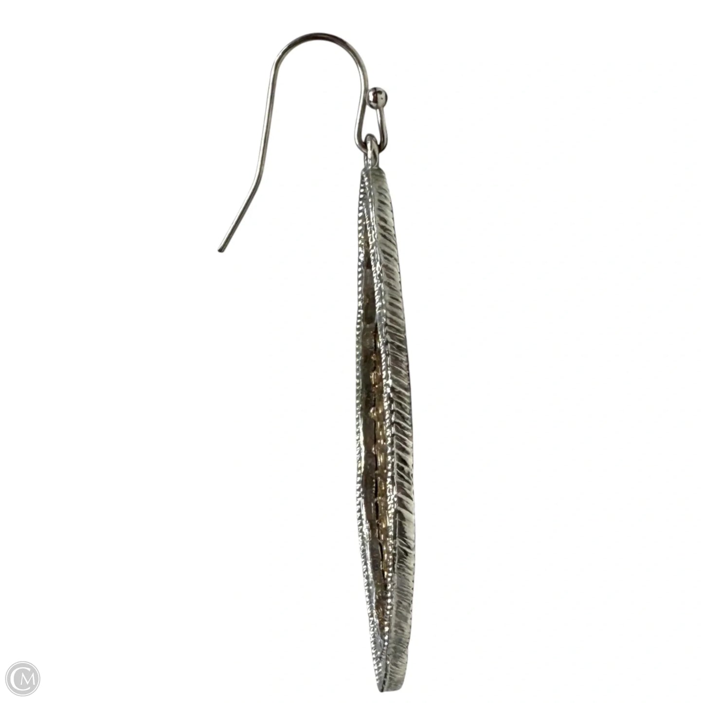 Moroccan Two Tone Filigree Drop Earrings