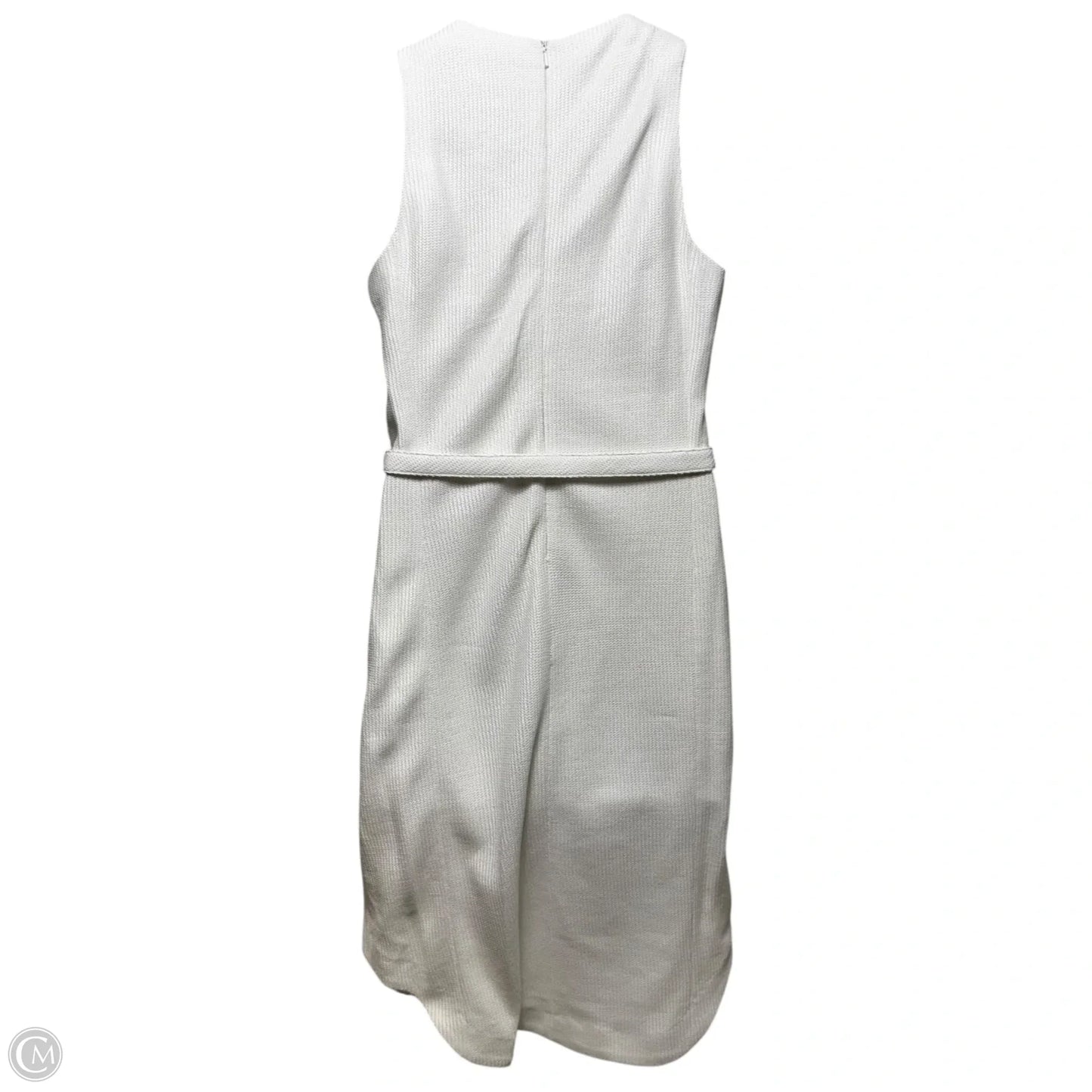 Knit & Leather Trim Belted Dress Casual Midi By Rag And Bone In White, Size: 10
