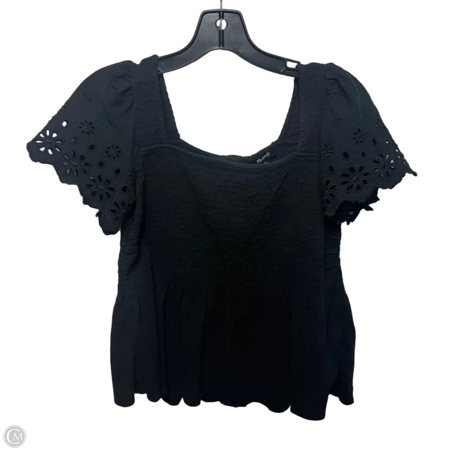 Top Short Sleeve By Madewell In Black, Size: M
