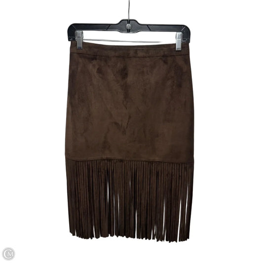 Skirt Mini & Short By Jealous Tomato In Brown, Size: S