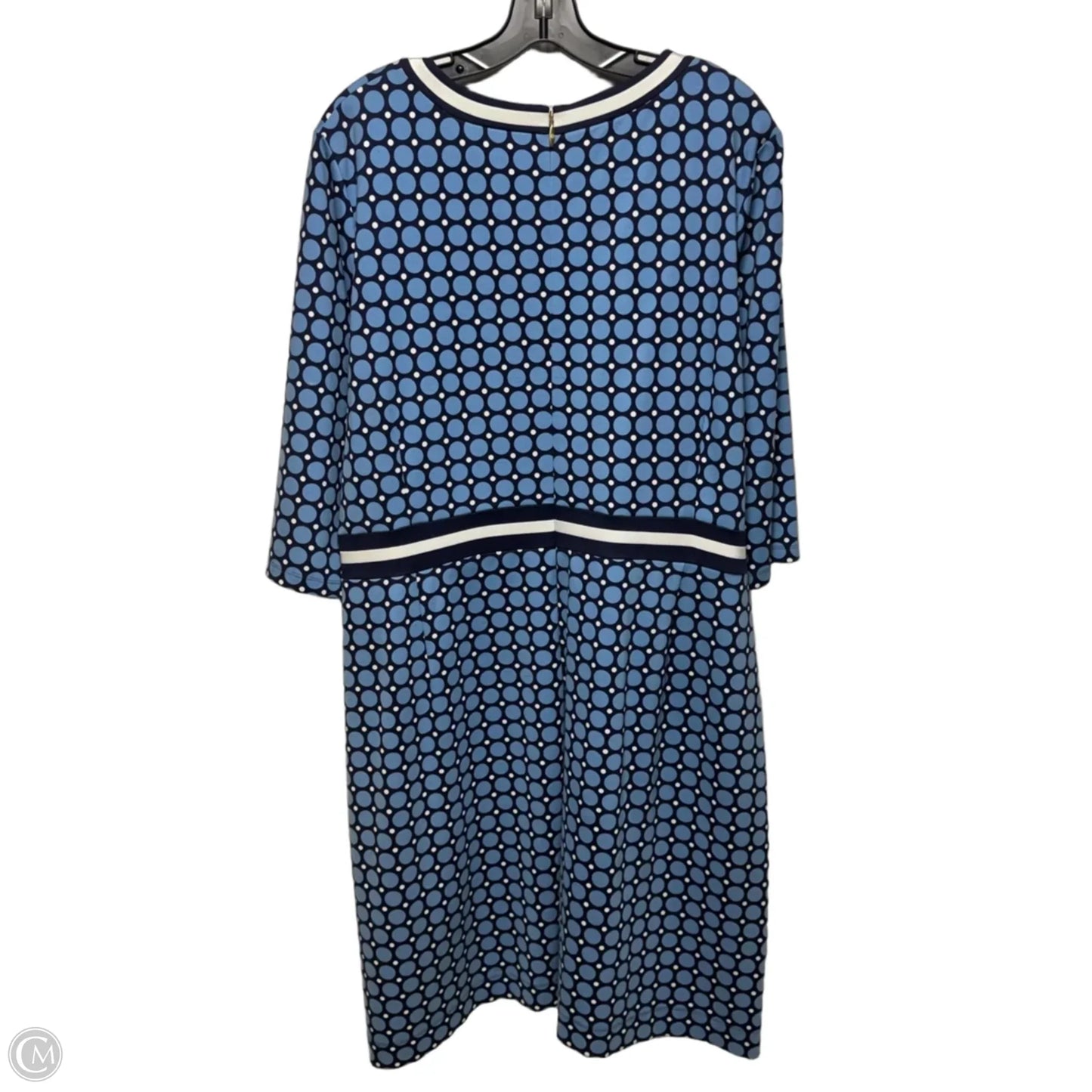 Dress Casual Midi By Draper James In Blue & White, Size: 2x