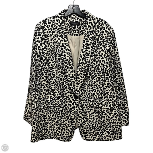 Blazer By Talbots In Animal Print, Size: 18