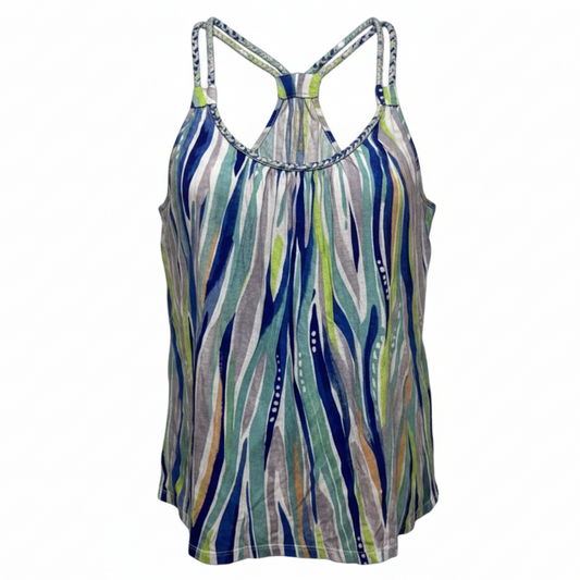 Aleida Top Designer By Lilly Pulitzer In Multi Shore Perfection, Size: L