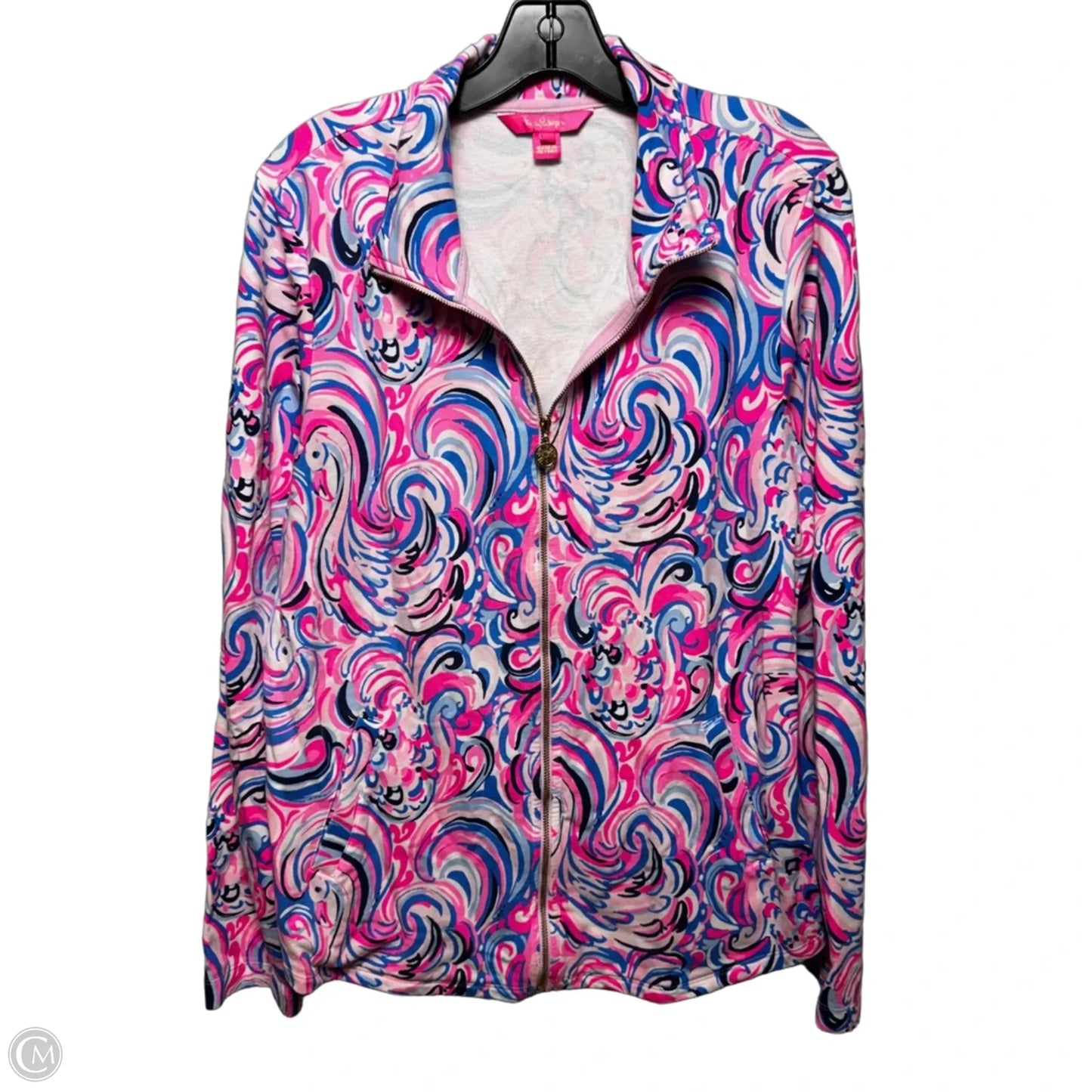 Jacket Designer By Lilly Pulitzer In Blue & Pink, Size: L