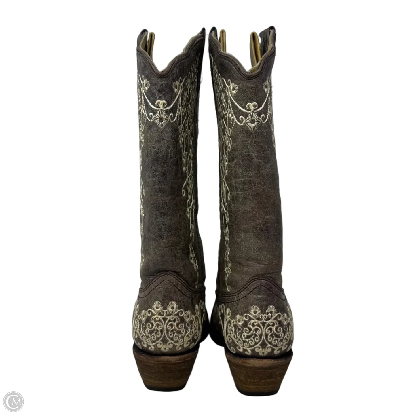 Crater Embroidered Boots Western By Corral In Tan, Size: 5