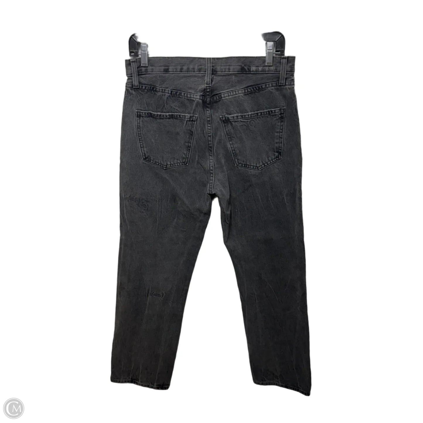 The Original Straight Jeans By Current/elliott In Valo Destroy Black Denim, Size: 6/28