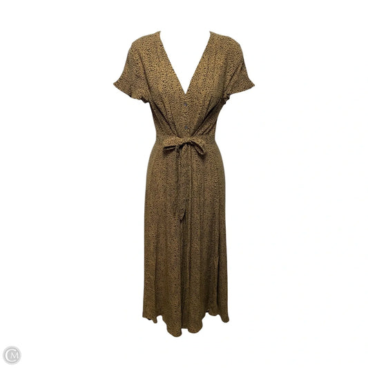 Dress Casual Maxi By Loft In Black & Tan, Size: 4