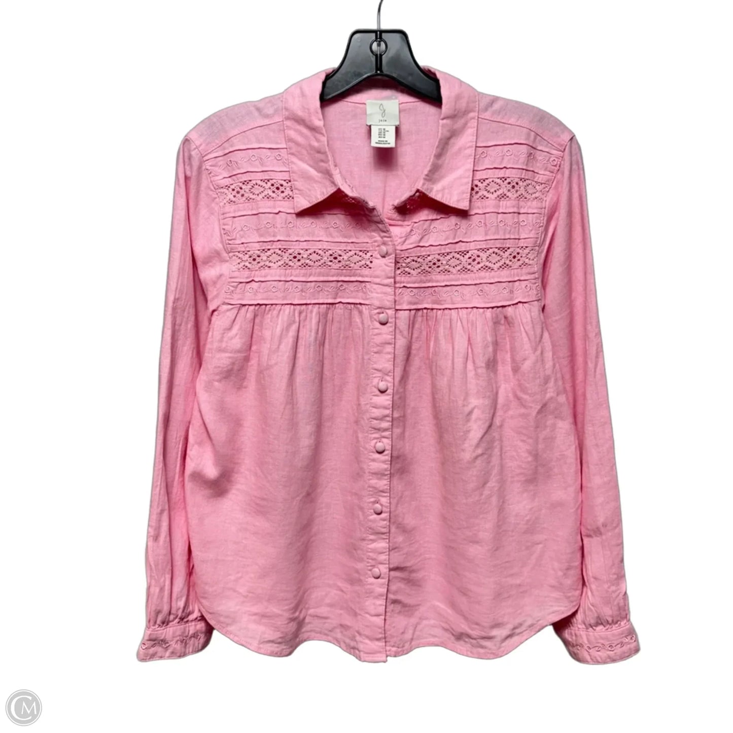 Top Long Sleeve By Joie In Pink, Size: M