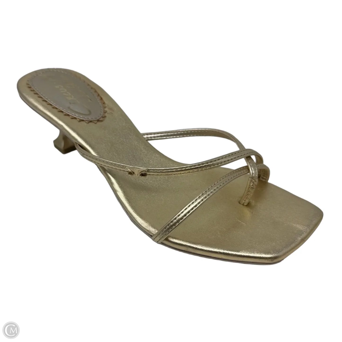 Strappy Sandals Heels Kitten By Circus By Sam Edelman In Gold, Size: 7
