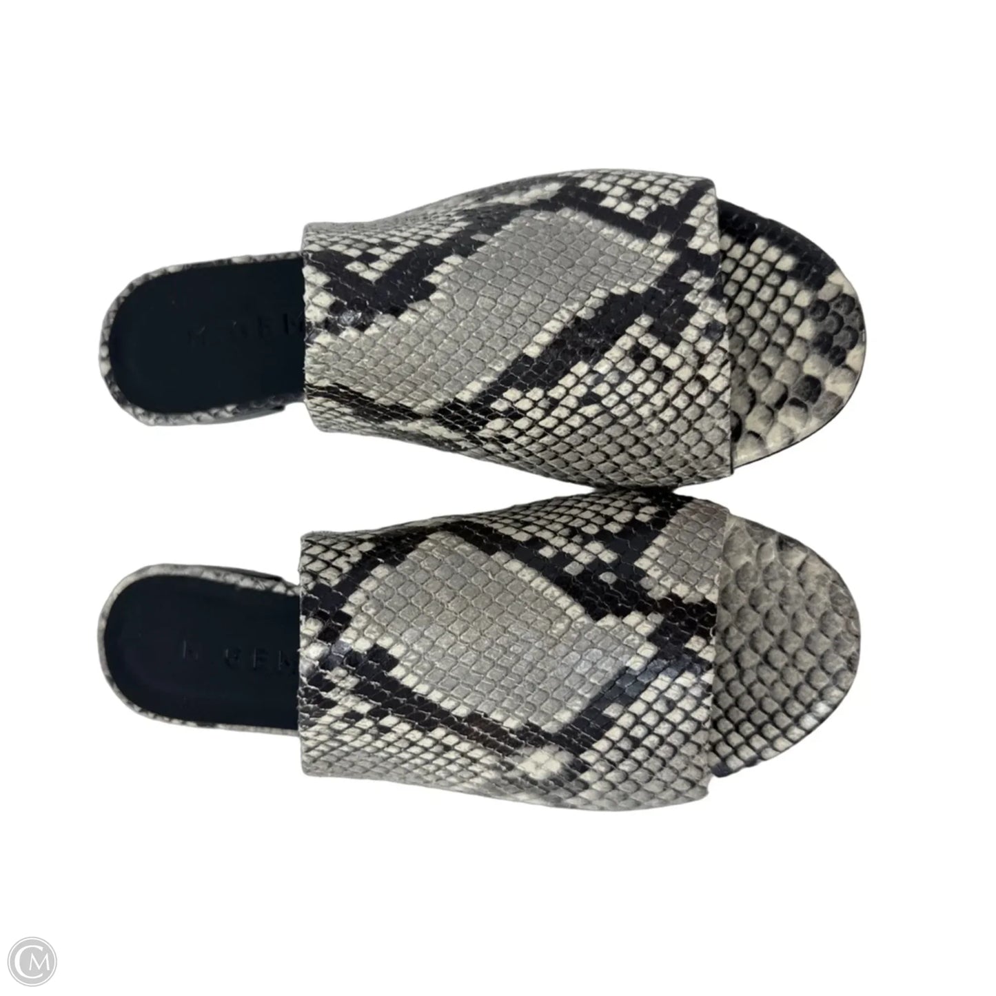 The Nuvola Sandals By M. Gemi In Snakeskin Print, Size: 5.5