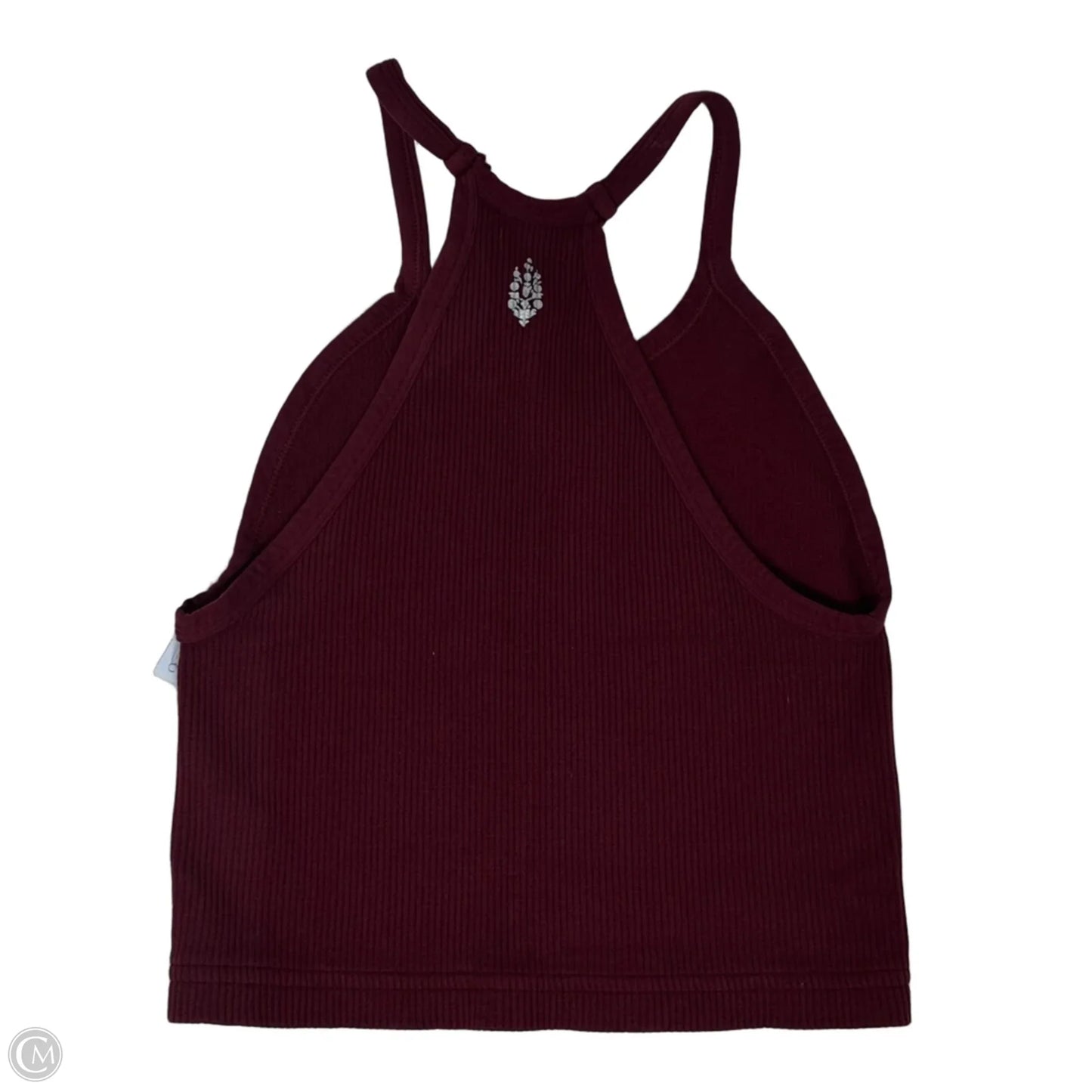 Ribbed Crop Athletic Tank Top By Free People In Red, Size: Xs