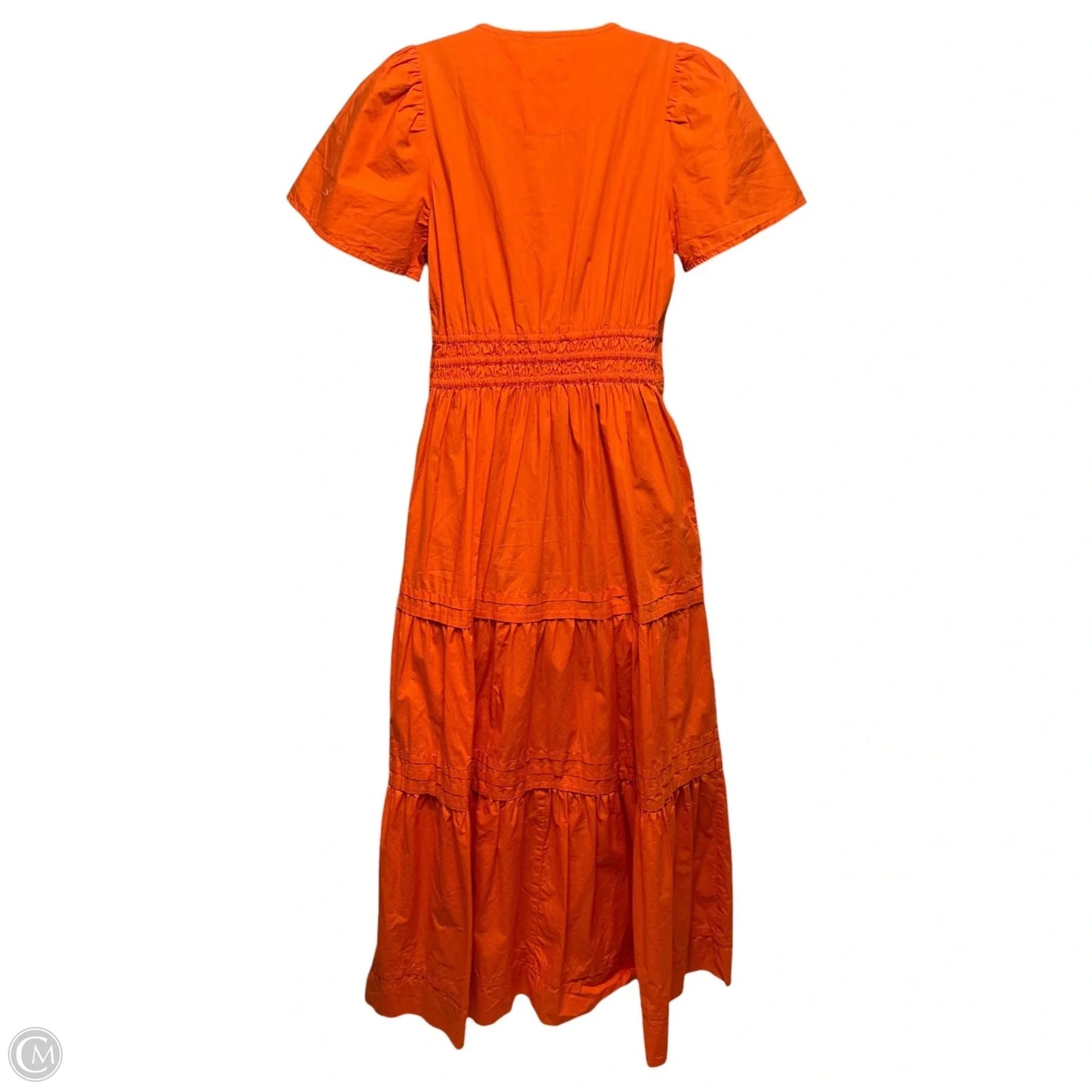 The Somerset Short Sleeve Maxi Dress By Maeve In Orange, Size: S