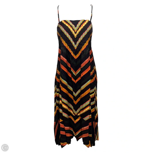Pin Tuck Dress Casual Midi By Anthropologie In Striped Pattern, Size: S