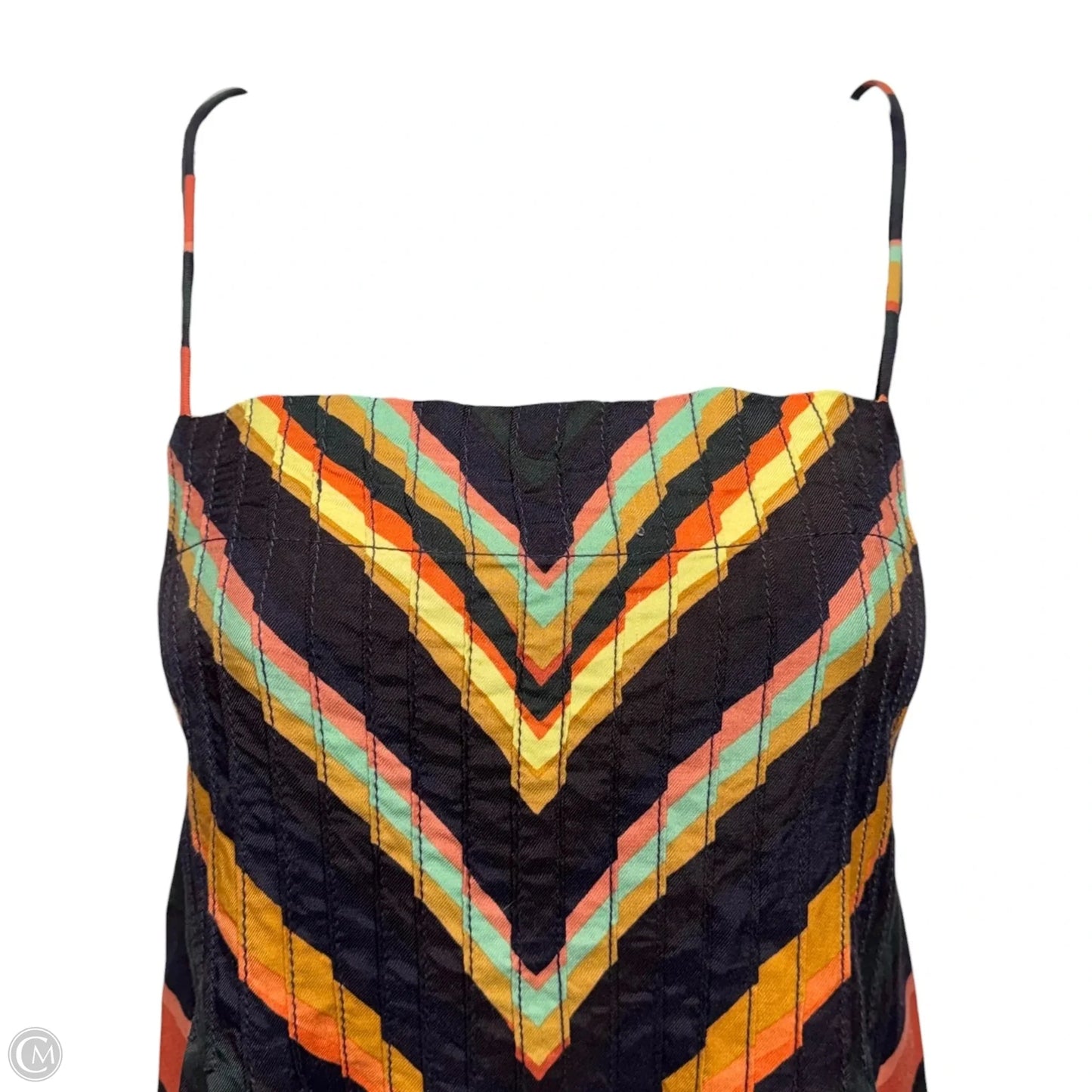 Chevron Slip Dress By Anthropologie In Striped Pattern, Size: S