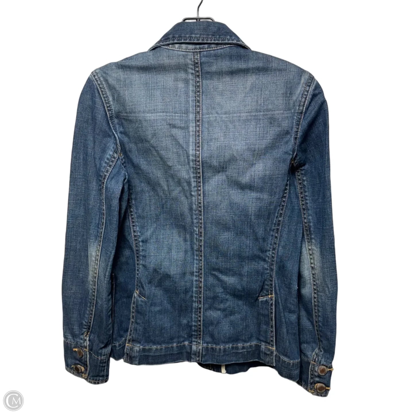 Vintage Jacket Denim By Banana Republic In Blue Denim, Size: S