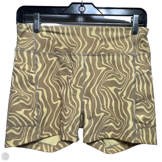 Athletic Shorts By Outdoor Voices In Cream & Tan, Size: M