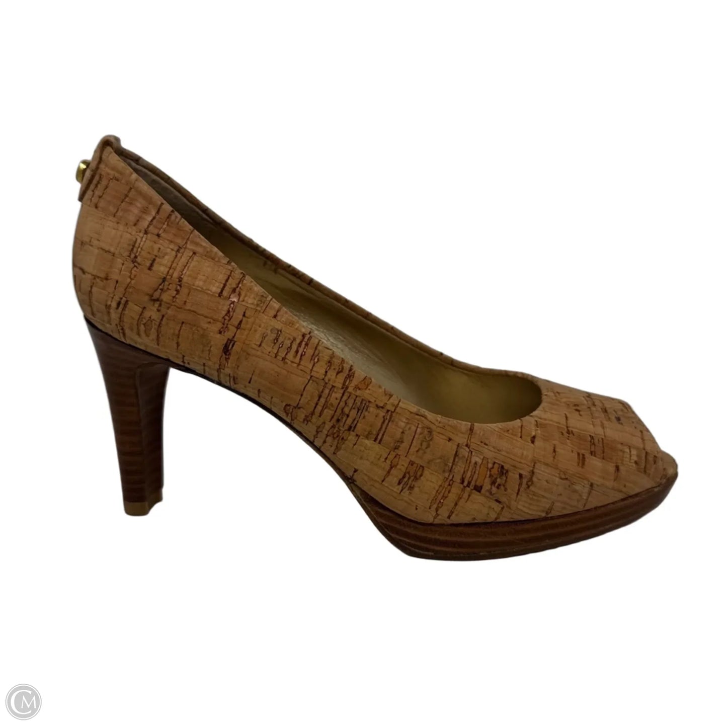 Cork Heels Shoes Designer By Stuart Weitzman In Tan, Size: 6