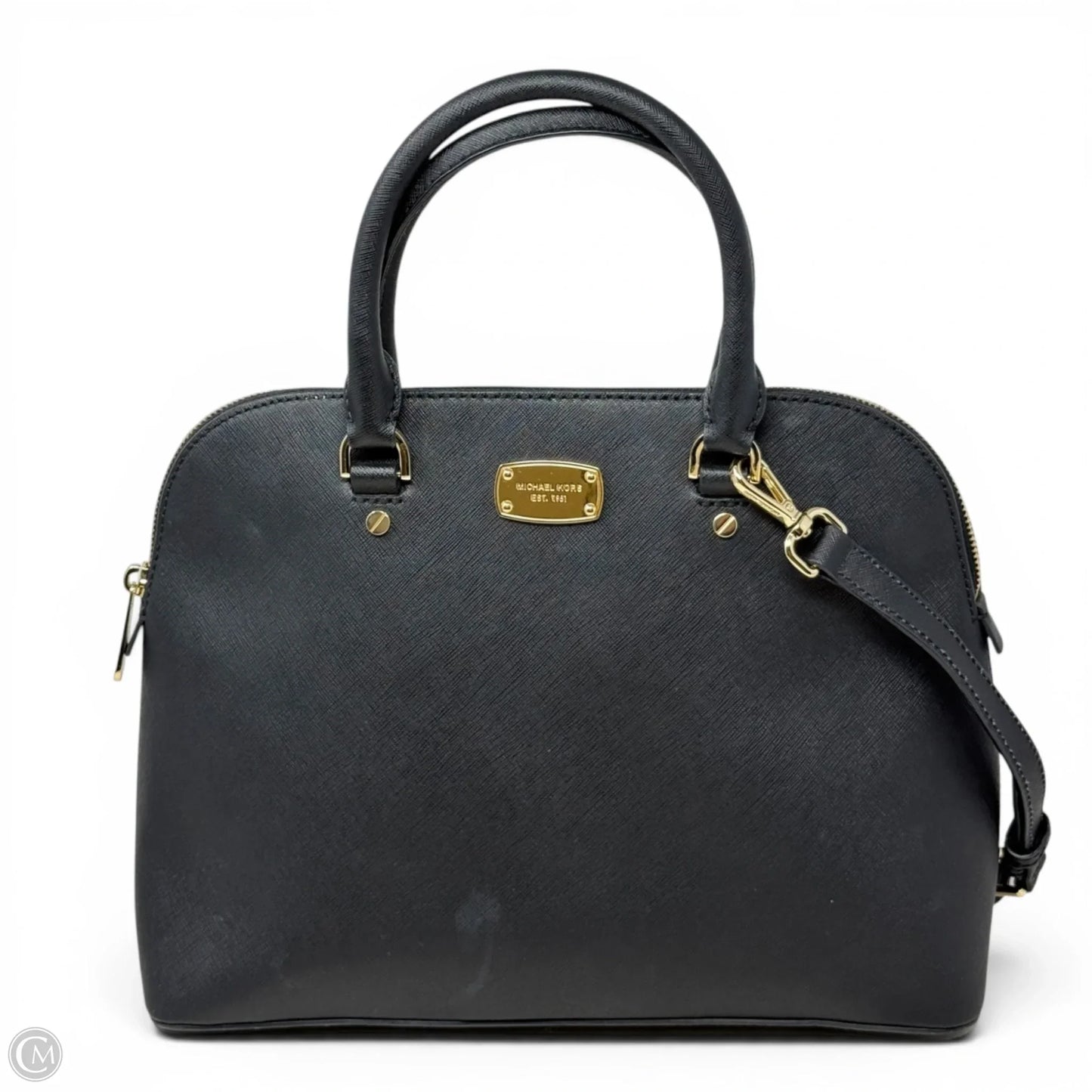 Cindy Saffiano Leather Dome Satchel  By Michael By Michael Kors, Size: Medium